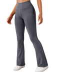 2023 New Ribbed Seamless Flare Leggings (US ONLY)-Flare Leggings-SUUKSESS-Grey-S-