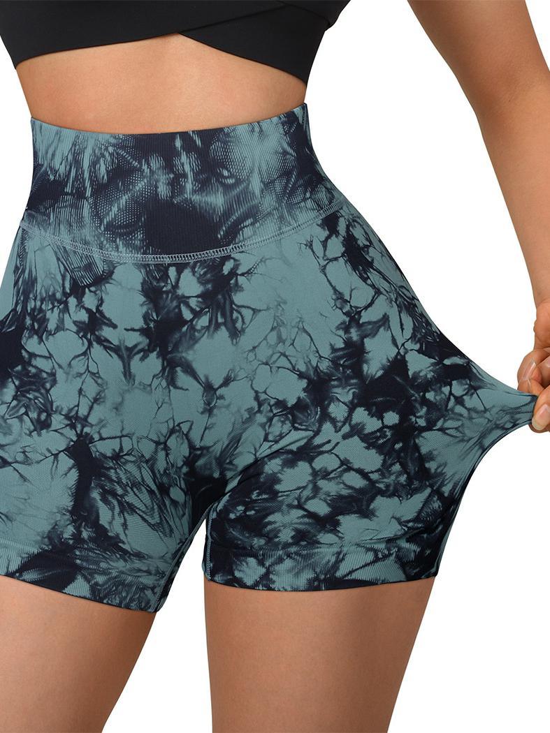 LOOSE LUCY SHORTS Cotton Lycra Razor Cut Tie Dye w/ Embroidered SYF Mandala Booty  Shorts - Jayli Imports Inc.