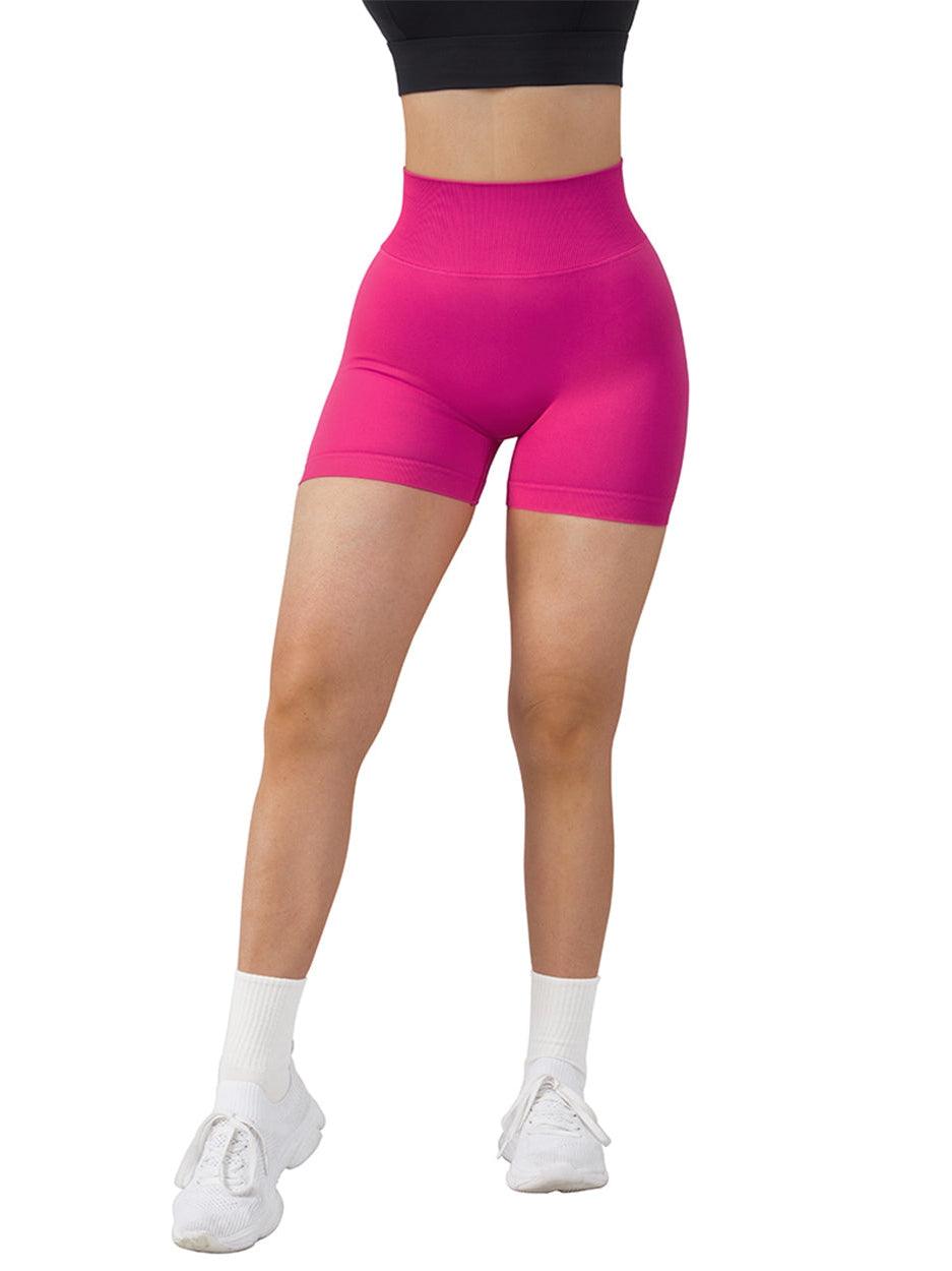 Zentoa pink scrunch bottom gym shorts